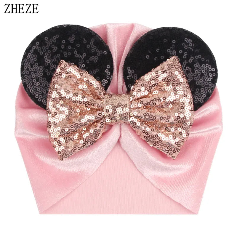 Sequins Mouse Ears Headwrap