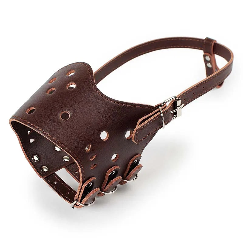 Soft Leather Dog Muzzle