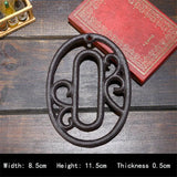 Industrial Cast Iron House Numbers