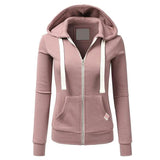 Long Sleeve Hoodie Zipper Sports Outwear