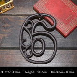 Industrial Cast Iron House Numbers