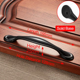 Zinc Alloy Black Cabinet Handles