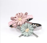 PU Leather Floral Collar for Pets