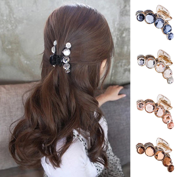 Top Gripper Crystal Rhinestone Pearl Hair Clip