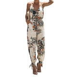 Casual Boho Sleeveless backless Jumpsuits