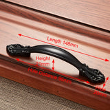 Zinc Alloy Black Cabinet Handles