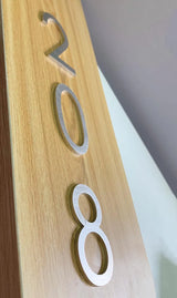 60mm Stainless Steel Self-Adhesive House Number Stickers