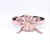 PU Leather Floral Collar for Pets