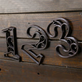 Industrial Cast Iron House Numbers