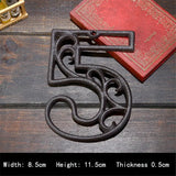 Industrial Cast Iron House Numbers