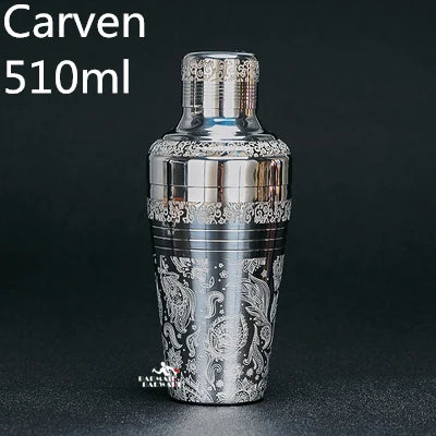 Carven 510ml Stainless Steel Cocktail Boston Bar Shaker – Japanese Style Bar Tool