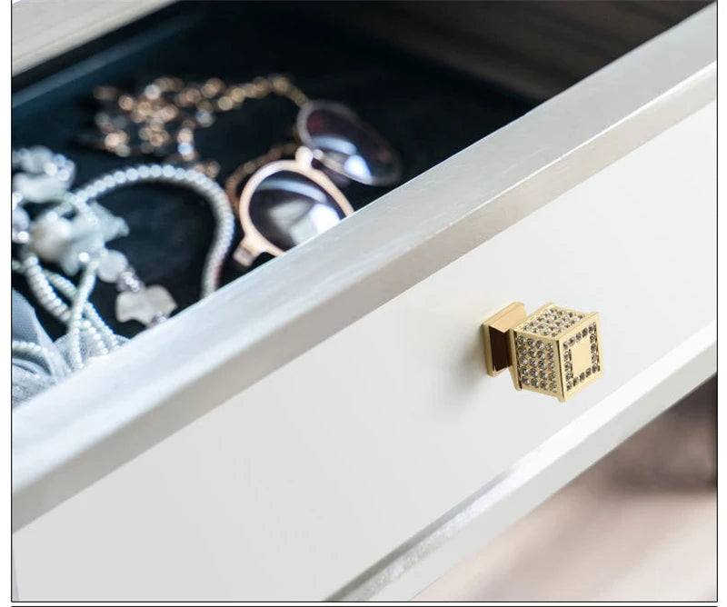 Modern Crystal Cabinet Drawer Handle