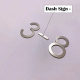 60mm Stainless Steel Self-Adhesive House Number Stickers