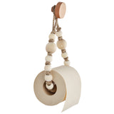 Nail-Free Rope and Wood Hook Paper or Hand Towel Holder