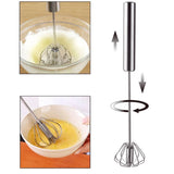 Stainless Steel Semi-Automatic Egg Beater