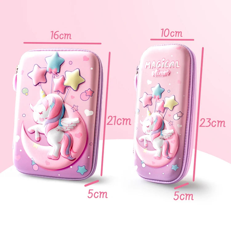 Unicorn Pencil Box 3D