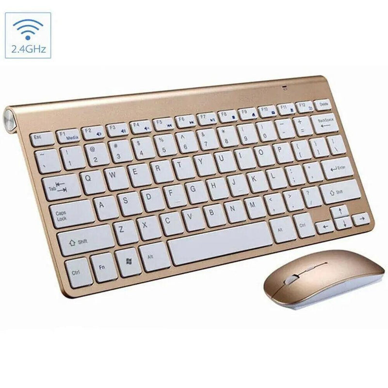 Mini Wireless Keyboard and Mouse Set for Mac Apple Computer - The Next Door Neighbor 