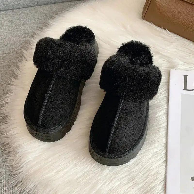 Winter Plush Sandals Luxury Slip - The Next Door Neighbor 