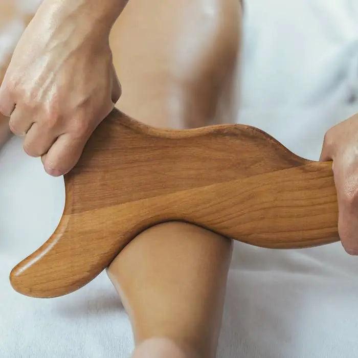 Natural-Wood GuaSha Full Body Lymphatic Drainage Tool - The Next Door Neighbor 