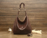 Leather Large Shoulder Handbag