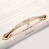 Champagne Gold Door Zinc Alloy Cabinet Handles