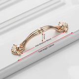 Champagne Gold Door Zinc Alloy Cabinet Handles