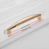 Champagne Gold Door Zinc Alloy Cabinet Handles