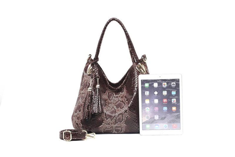 Fashion Snake Pattern Large Capacity Bag