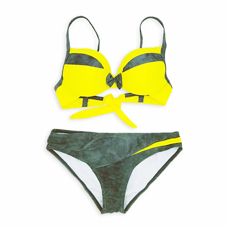 Patchwork Brazilian Bikini Set - Bikini Beach Wear