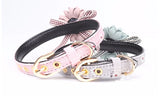 PU Leather Floral Collar for Pets