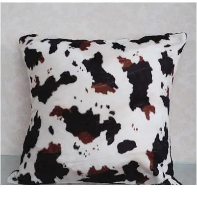 Cow giraffe pattern imitation animal skin printed pillowcase