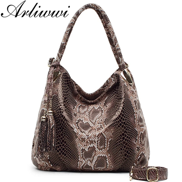 Fashion Snake Pattern Large Capacity Bag