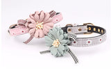 PU Leather Floral Collar for Pets