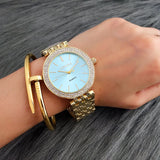 Woman's Luxury Rhinestone Silver Watch