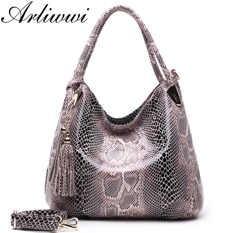 Fashion Snake Pattern Large Capacity Bag