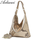 Leather Large Shoulder Handbag