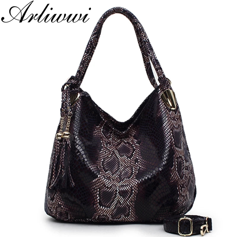 Fashion Snake Pattern Large Capacity Bag