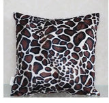 Cow giraffe pattern imitation animal skin printed pillowcase