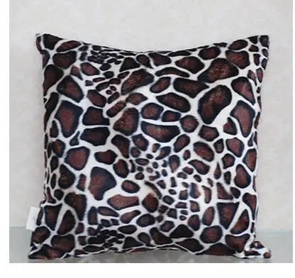 Cow giraffe pattern imitation animal skin printed pillowcase