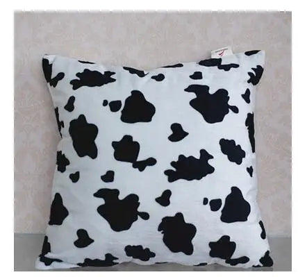 Cow giraffe pattern imitation animal skin printed pillowcase