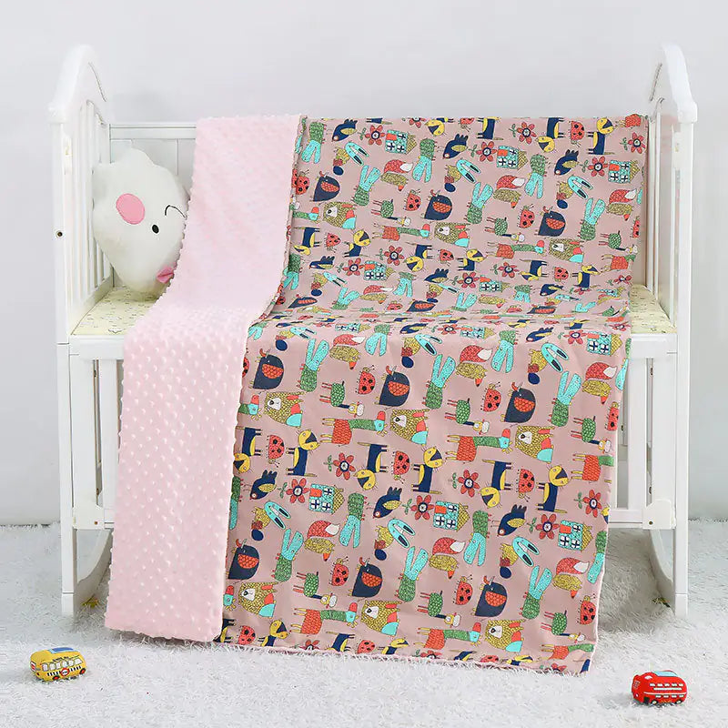 Cotton Cartoon Baby Blanket