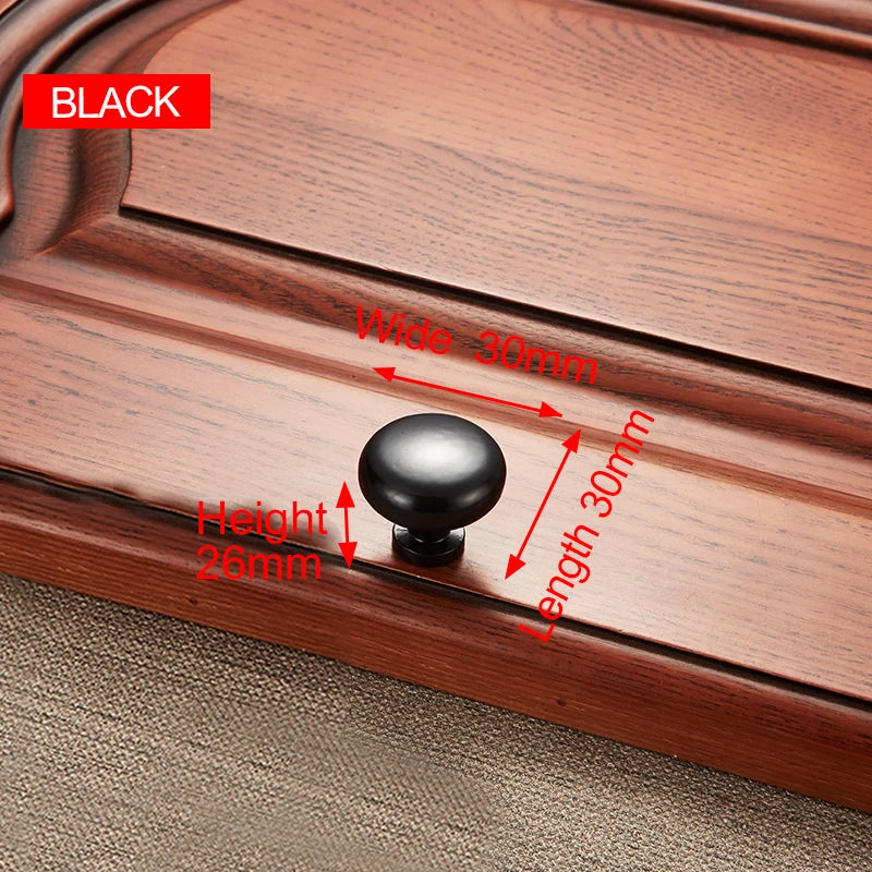 Zinc Alloy Black Cabinet Handles