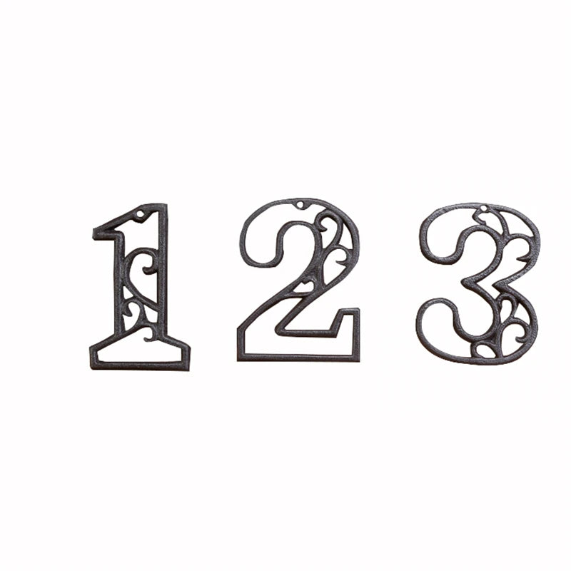 Industrial Cast Iron House Numbers