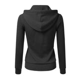 Long Sleeve Hoodie Zipper Sports Outwear