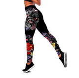 Samurai and Dragon Tattoo Leggings & Tank top