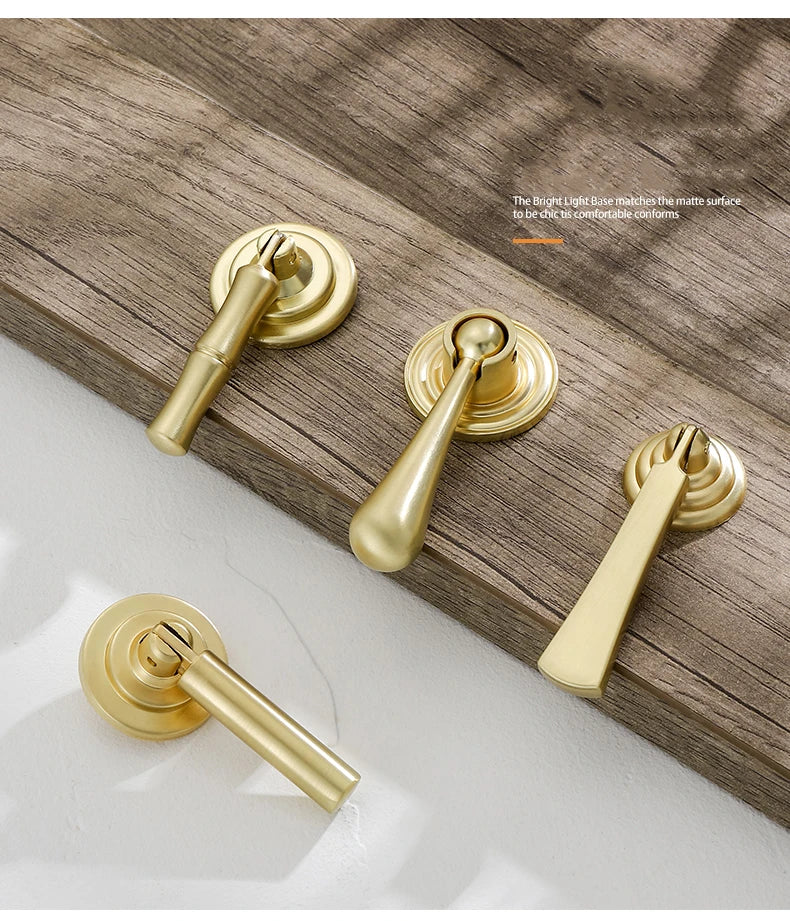 Gold Cabinet Pulls - Solid Zinc Alloy