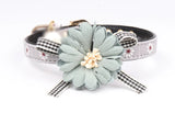 PU Leather Floral Collar for Pets