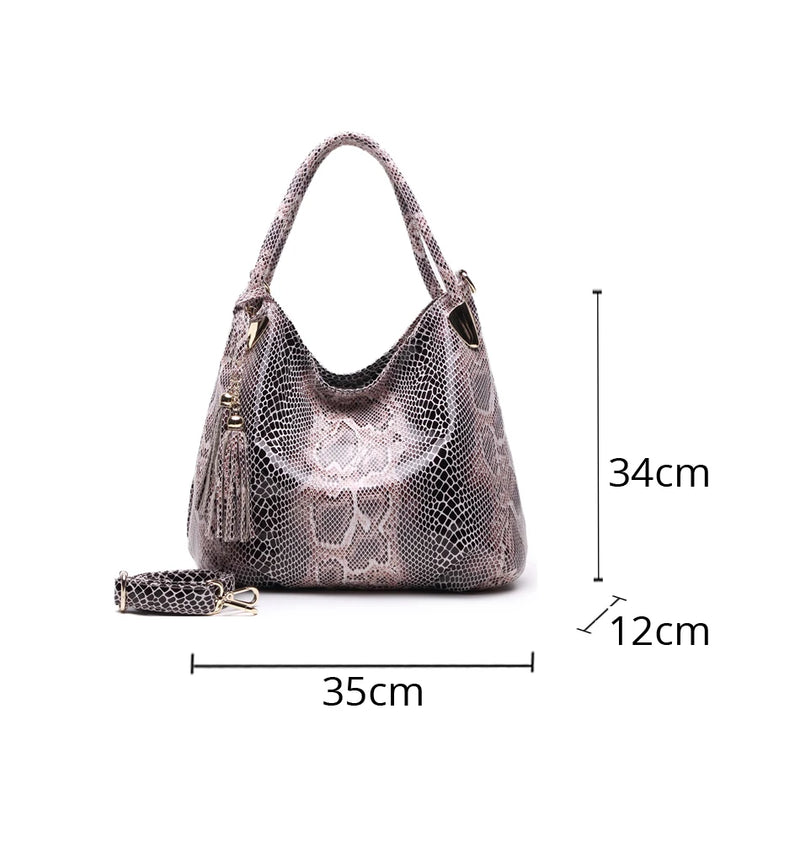 Fashion Snake Pattern Large Capacity Bag