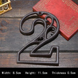 Industrial Cast Iron House Numbers