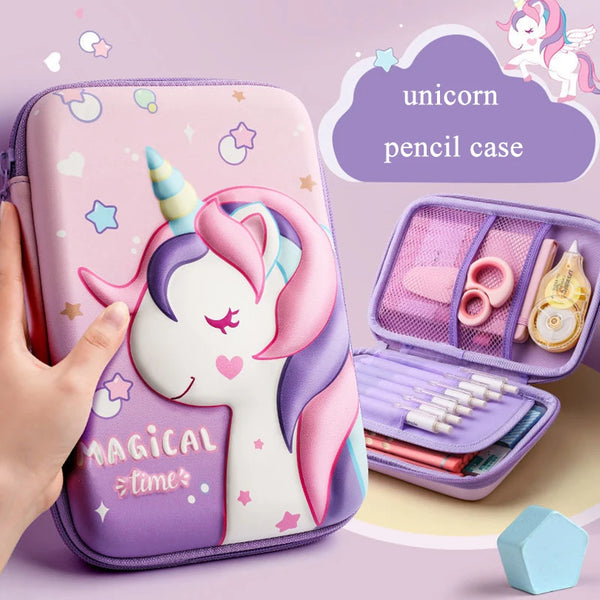 Unicorn Pencil Box 3D